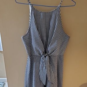 Gingham Soprano tie front dress